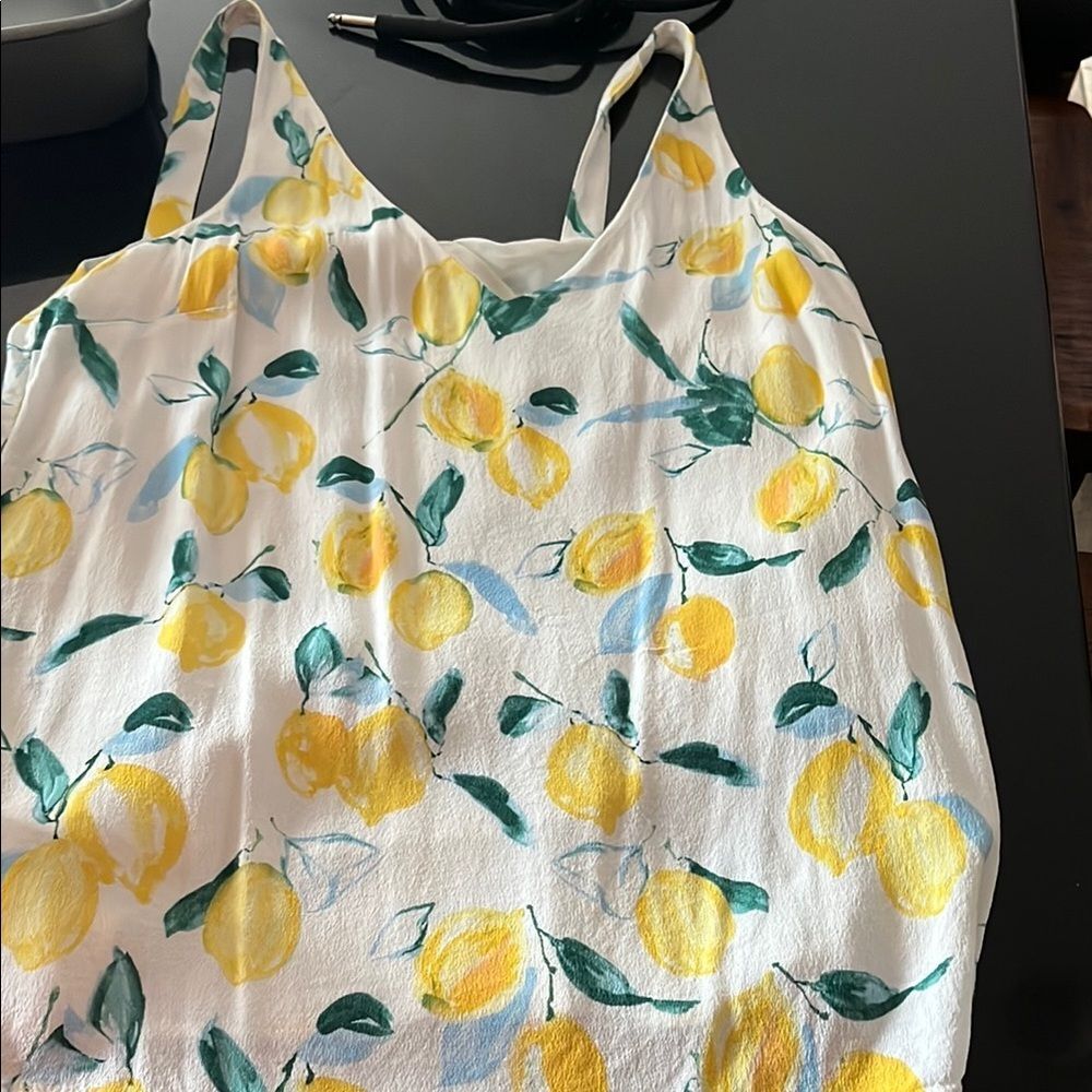 Joules Yellow and Green Asymmetrical Camisole